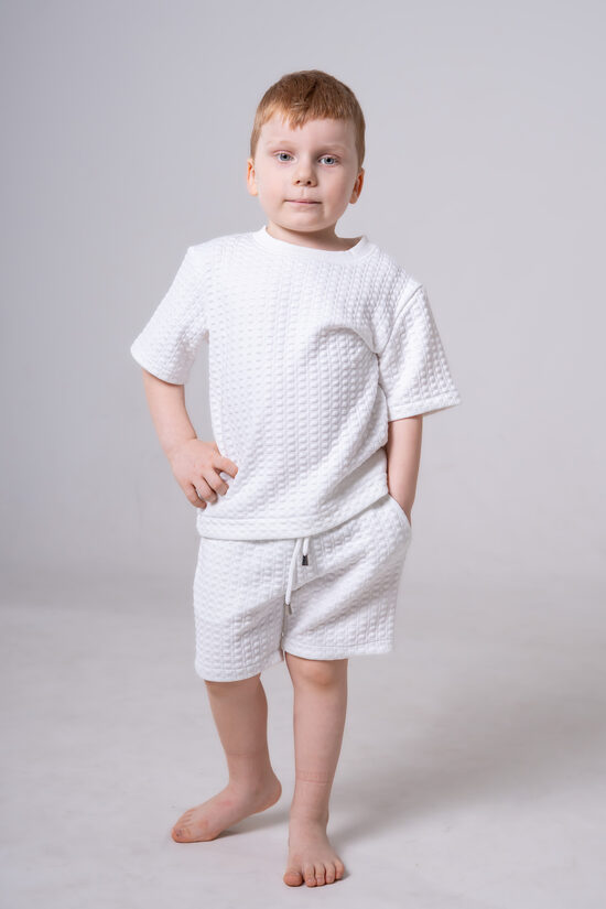 Vaikiškas komplektas „Pūkelis“ – baltas rinkinys